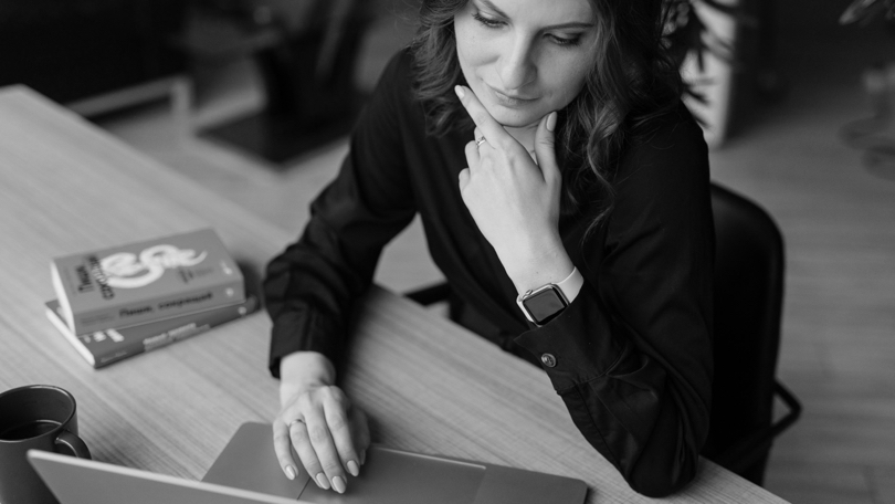 Woman at laptop